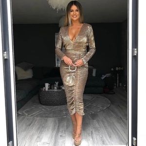 Stunning Lavish Alice Pleated Sequin Midi